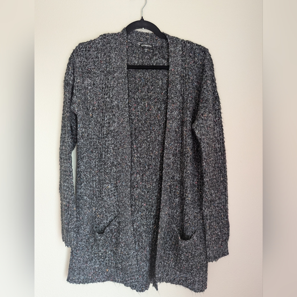 NWOT Express Gray Cardigan Size M